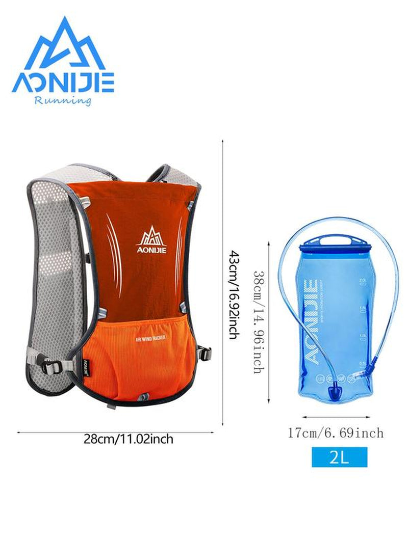 Unisex'S Adjustable Strap Sports Bag with 2L Water Bladder, Sporty Breathable Backpack & Water Bladder for Men & Women, Gym Bag, Sports Clothes Accessories, Golf Bag, Sports Backpack, Sports Bags for Hiking Camping Running