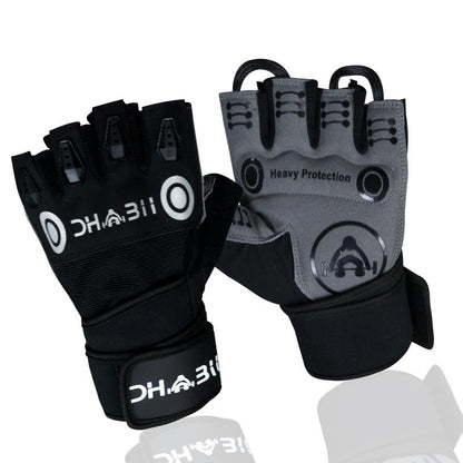 DHABII Weight Lifting Gloves with Wrist Wraps, Great for Gym Workout, Cross Training & Hand Support for Men and Women. Premium Workout Gloves