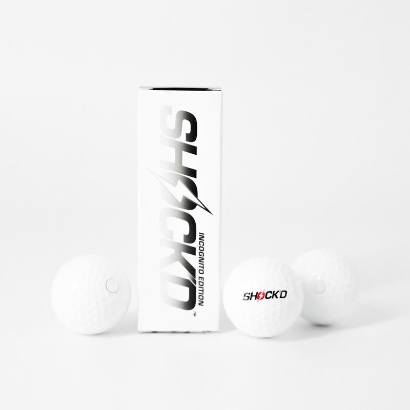 SHOCK'D Golf Balls - World'S LOUDEST Golf Ball - Viral Prank Golf Ball, Red or White Incognito Version