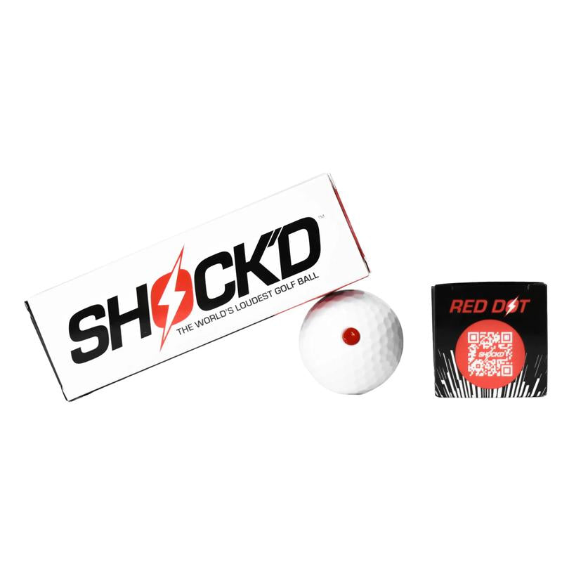 SHOCK'D Golf Balls - World'S LOUDEST Golf Ball - Viral Prank Golf Ball, Red or White Incognito Version