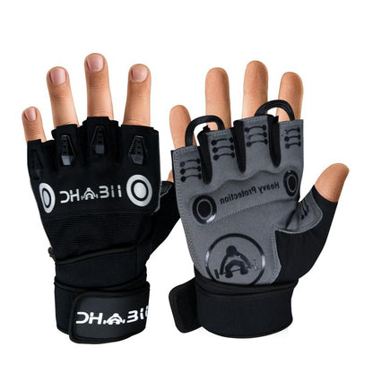 DHABII Weight Lifting Gloves with Wrist Wraps, Great for Gym Workout, Cross Training & Hand Support for Men and Women. Premium Workout Gloves